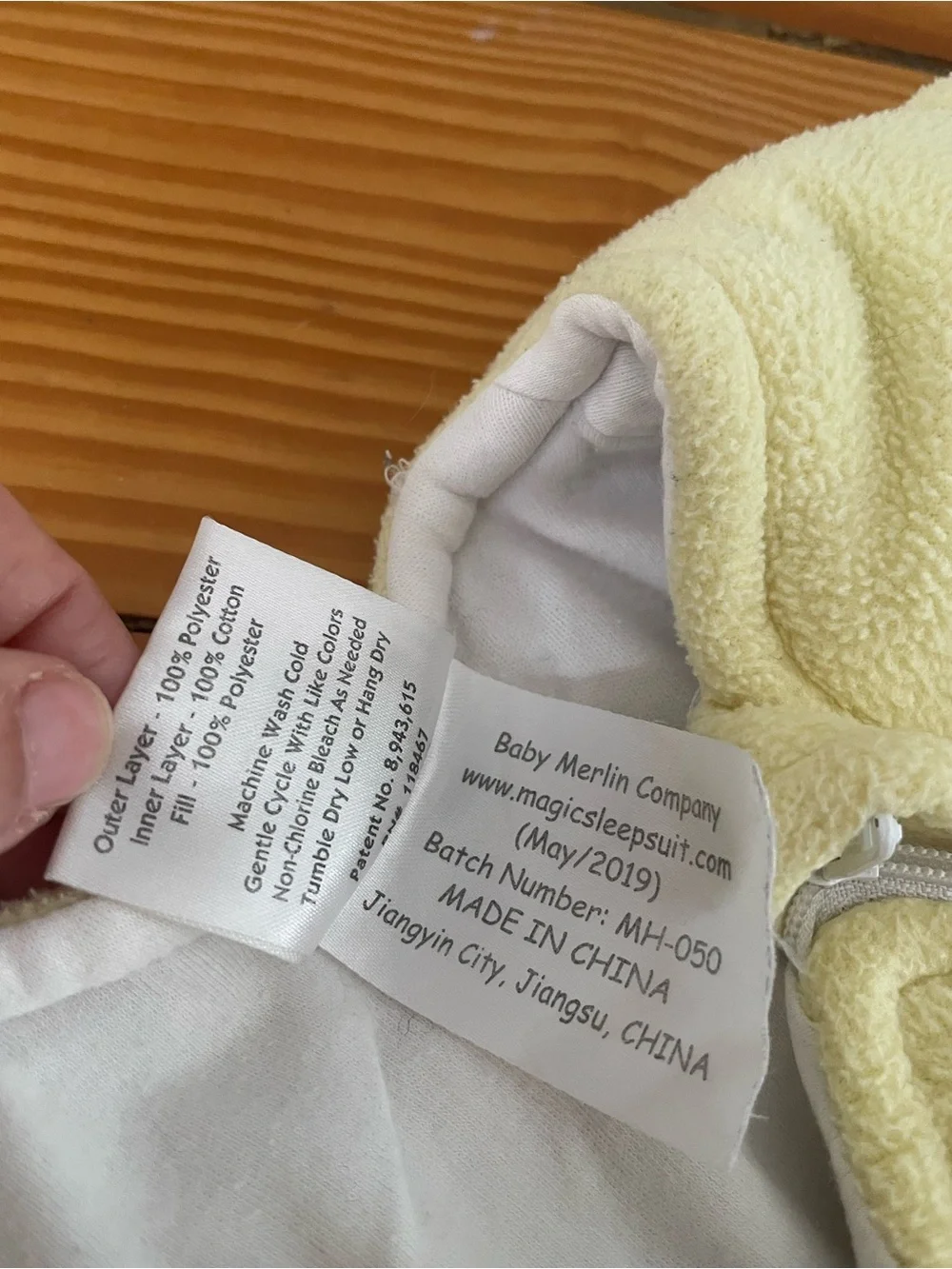 Baby Merlin Magic Sleepsuit Yellow 6-9Months